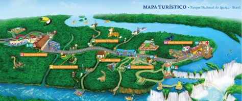 Mapa cataratas brasil