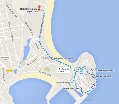 Mapa Peñíscola