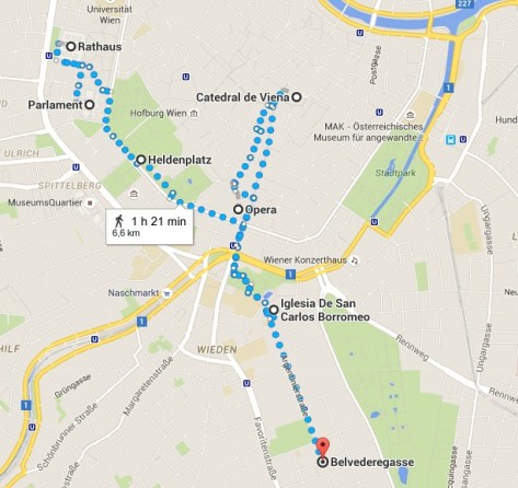 Ruta mañana en Viena