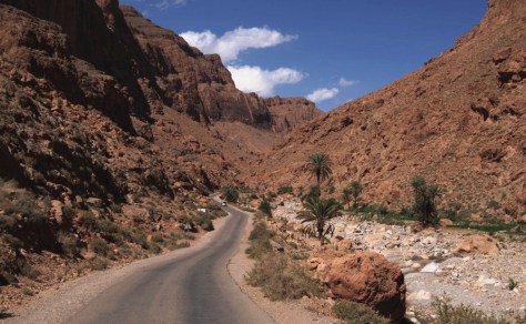Carretera gargantas del Todra