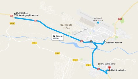 Ruta en Ouarzazate