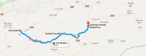 Ruta Ouarzazate hasta comida