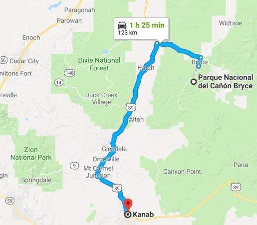 Kanab- Bryce canyon